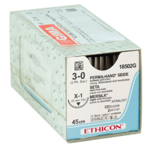 SUTURA SETA ETHICON PERMA-HAND - - 3/0 ago 22 mm